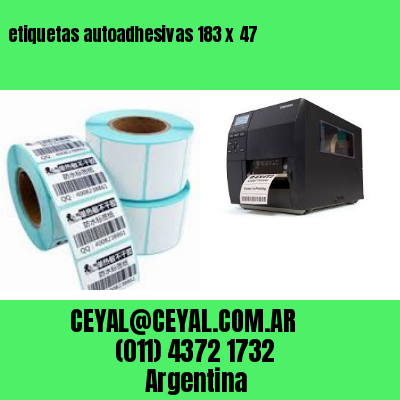 etiquetas autoadhesivas 183 x 47