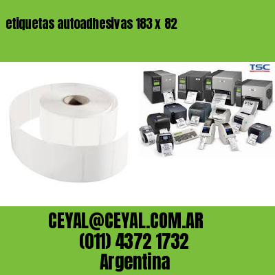 etiquetas autoadhesivas 183 x 82
