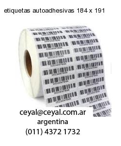 etiquetas autoadhesivas 184 x 191