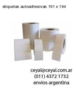 etiquetas autoadhesivas 191 x 194