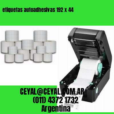 etiquetas autoadhesivas 192 x 44