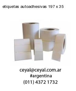etiquetas autoadhesivas 197 x 35