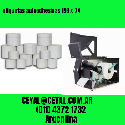 etiquetas autoadhesivas 198 x 74