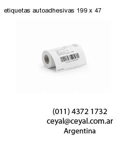 etiquetas autoadhesivas 199 x 47