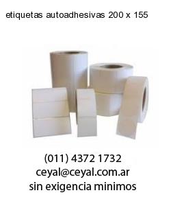 etiquetas autoadhesivas 200 x 155