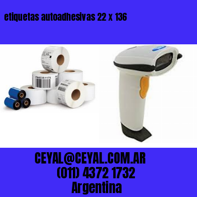 etiquetas autoadhesivas 22 x 136