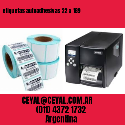 etiquetas autoadhesivas 22 x 189