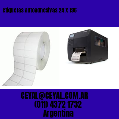 etiquetas autoadhesivas 24 x 196