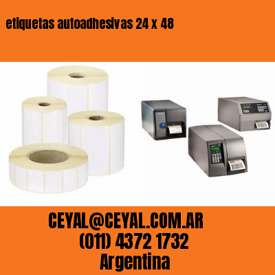 etiquetas autoadhesivas 24 x 48