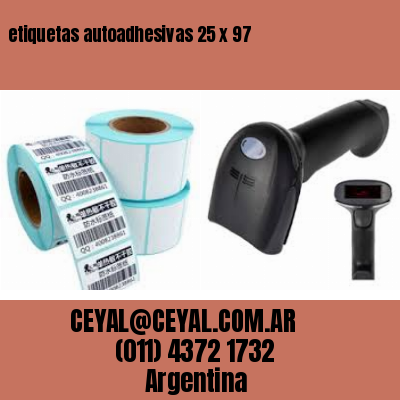 etiquetas autoadhesivas 25 x 97