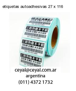 etiquetas autoadhesivas 27 x 116
