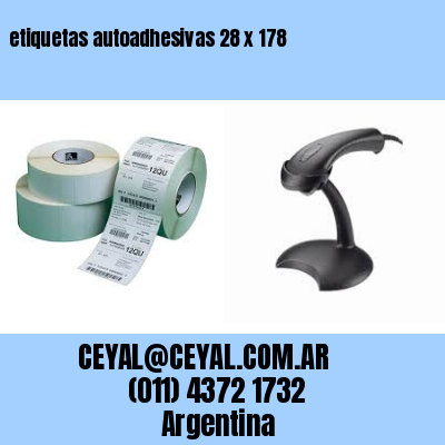 etiquetas autoadhesivas 28 x 178