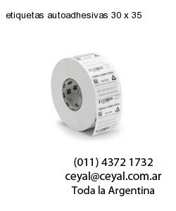 etiquetas autoadhesivas 30 x 35