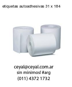 etiquetas autoadhesivas 31 x 184