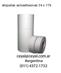 etiquetas autoadhesivas 34 x 179