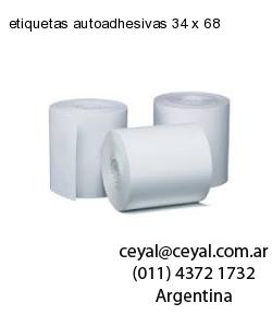 etiquetas autoadhesivas 34 x 68