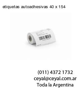 etiquetas autoadhesivas 40 x 154