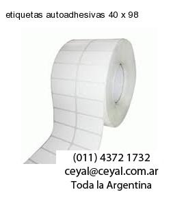 etiquetas autoadhesivas 40 x 98