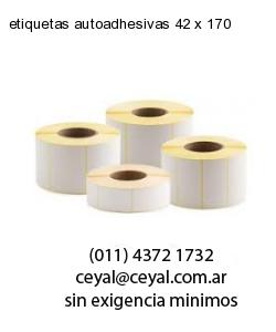 etiquetas autoadhesivas 42 x 170