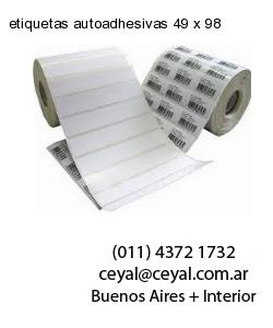 etiquetas autoadhesivas 49 x 98