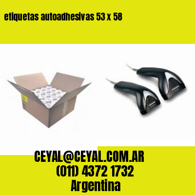 etiquetas autoadhesivas 53 x 58