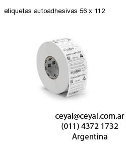 etiquetas autoadhesivas 56 x 112