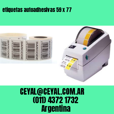etiquetas autoadhesivas 59 x 77