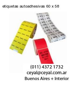 etiquetas autoadhesivas 60 x 58