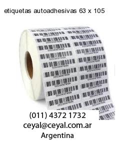 etiquetas autoadhesivas 63 x 105