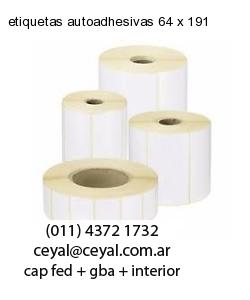 etiquetas autoadhesivas 64 x 191