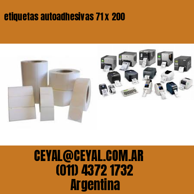 etiquetas autoadhesivas 71 x 200
