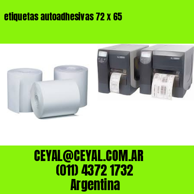 etiquetas autoadhesivas 72 x 65