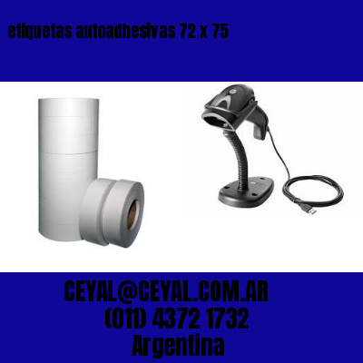 etiquetas autoadhesivas 72 x 75