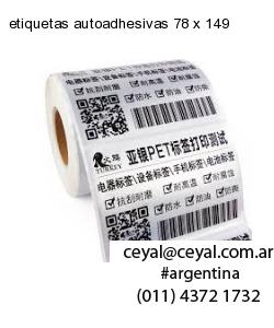 etiquetas autoadhesivas 78 x 149