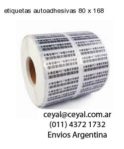 etiquetas autoadhesivas 80 x 168