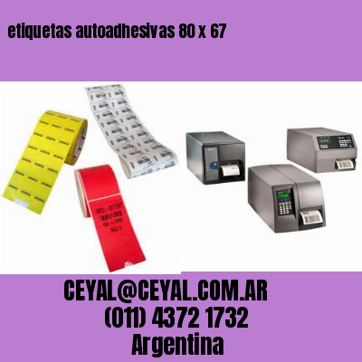 etiquetas autoadhesivas 80 x 67