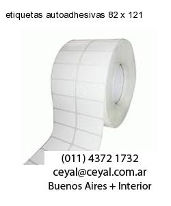 etiquetas autoadhesivas 82 x 121