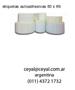 etiquetas autoadhesivas 83 x 86