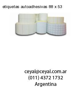 etiquetas autoadhesivas 88 x 53