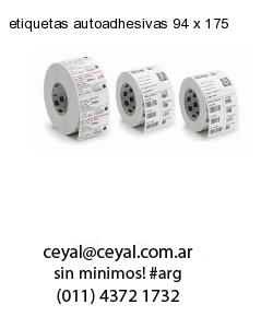 etiquetas autoadhesivas 94 x 175