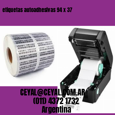 etiquetas autoadhesivas 94 x 37