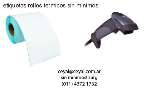 etiquetas rollos termicos sin minimos