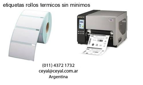 etiquetas rollos termicos sin minimos