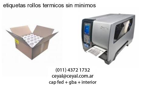 etiquetas rollos termicos sin minimos