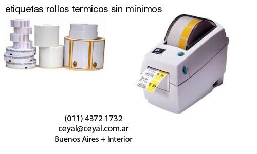 etiquetas rollos termicos sin minimos