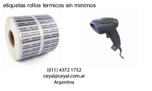 etiquetas rollos termicos sin minimos