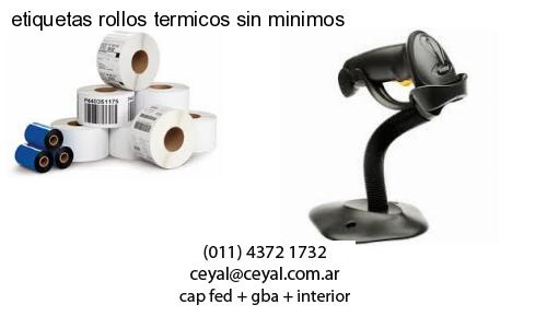 etiquetas rollos termicos sin minimos