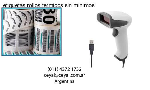 etiquetas rollos termicos sin minimos
