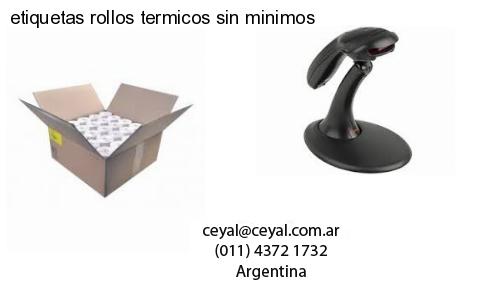 etiquetas rollos termicos sin minimos
