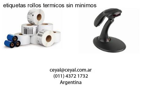 etiquetas rollos termicos sin minimos